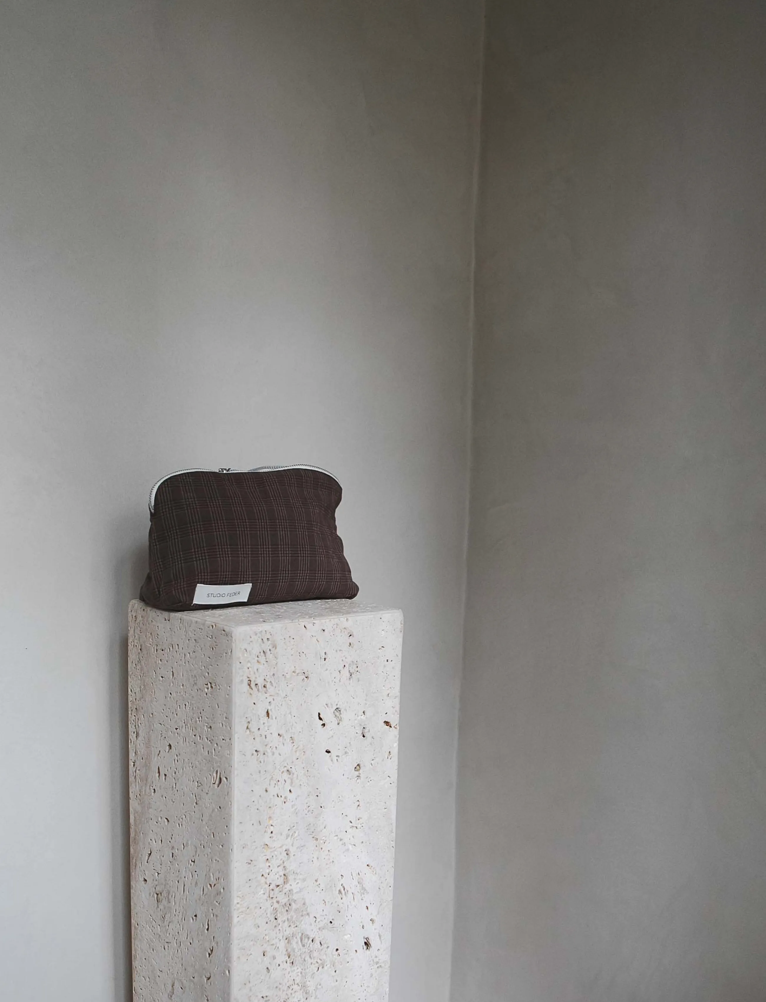 STUDIO FEDER - CELIA MINI TOILETRY BAG - kosmetiktaschen - bruno check - 2