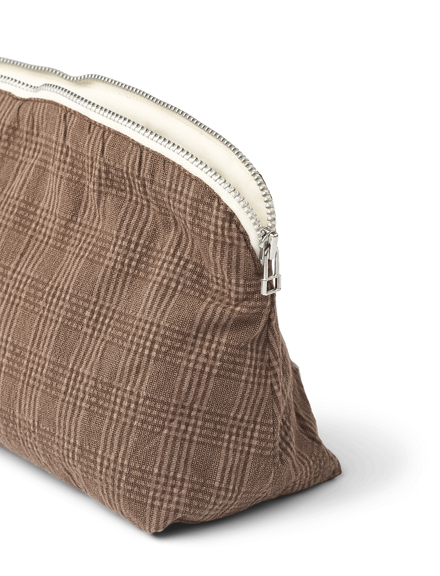 STUDIO FEDER - CELIA MINI TOILETRY BAG - kosmetiktaschen - bruno check - 3
