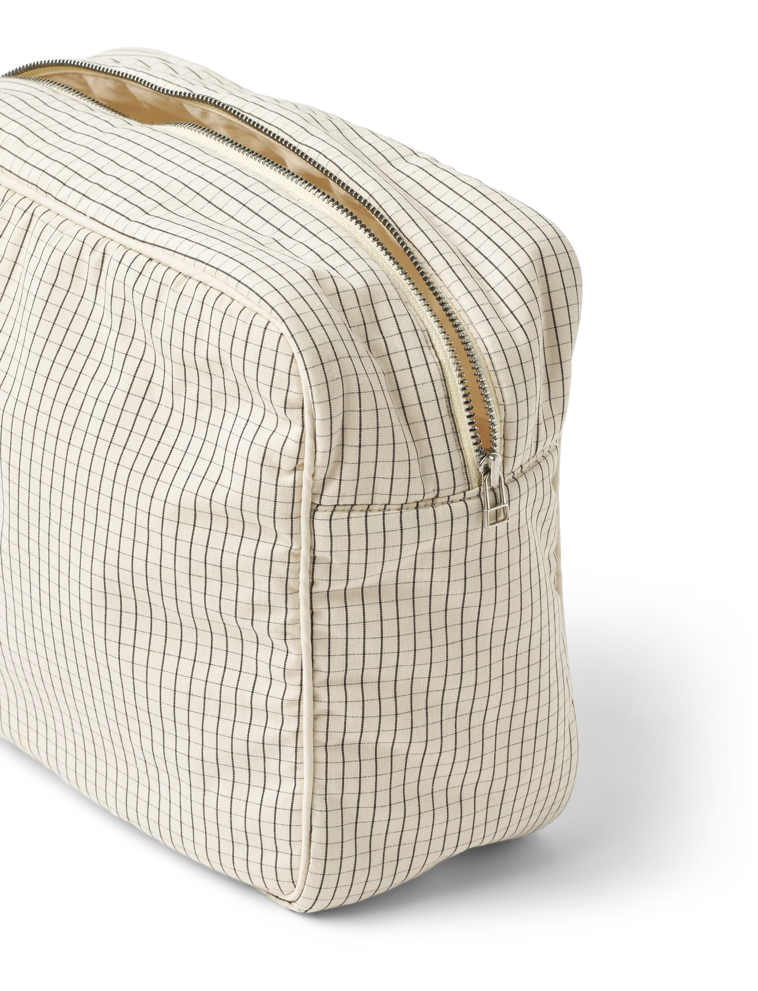 STUDIO FEDER - OFELIA TOALETTVÄSKA - sminkväskor - creme black plaid - 2