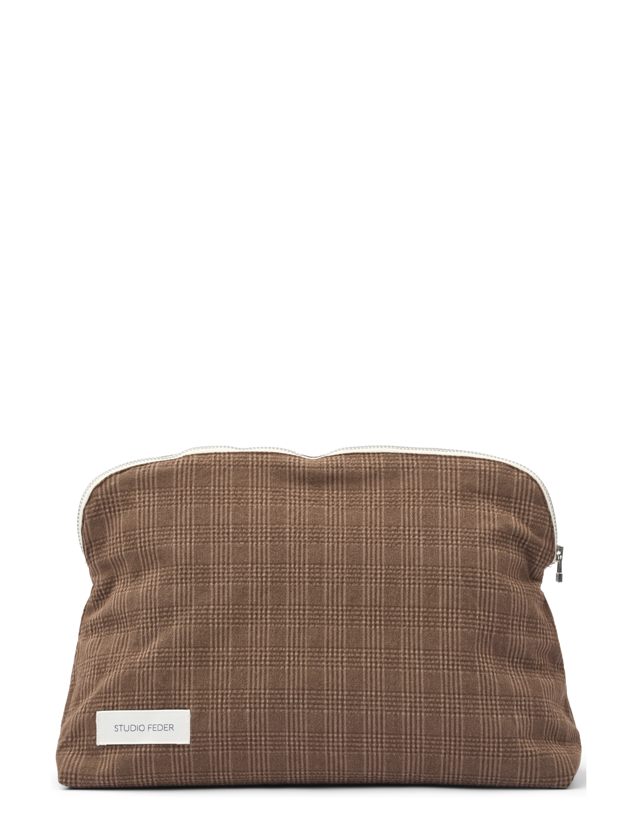STUDIO FEDER CELIA TOILETRY BAG - Taschen - BRUNO CHECK / brown