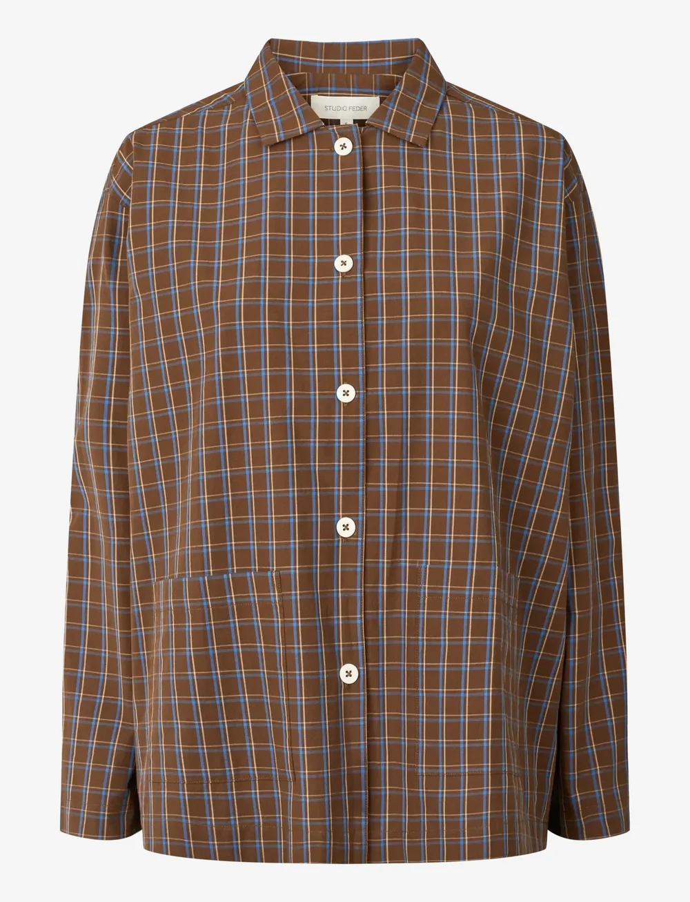 STUDIO FEDER - MALOU SHIRT - POPLIN - langärmlige hemden - chestnut - 0