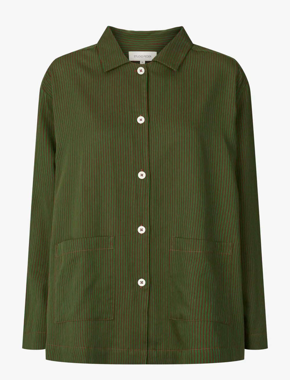 STUDIO FEDER - MALOU SHIRT - POPLIN - langærmede skjorter - picante - 0