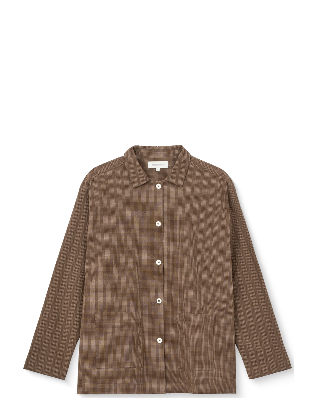 STUDIO FEDER MALOU SHIRT - Clothing - BRUNO CHECK / brown