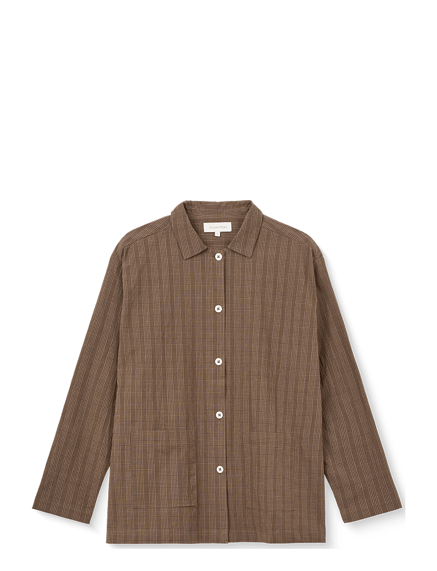 STUDIO FEDER - MALOU SHIRT - long-sleeved shirts - bruno check - 1