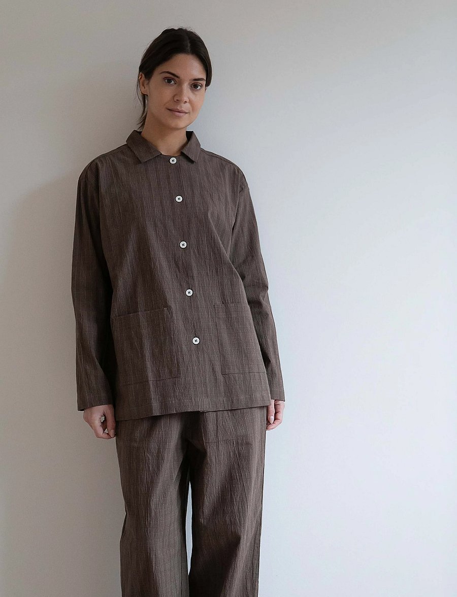 STUDIO FEDER - MALOU SHIRT - long-sleeved shirts - bruno check - 0