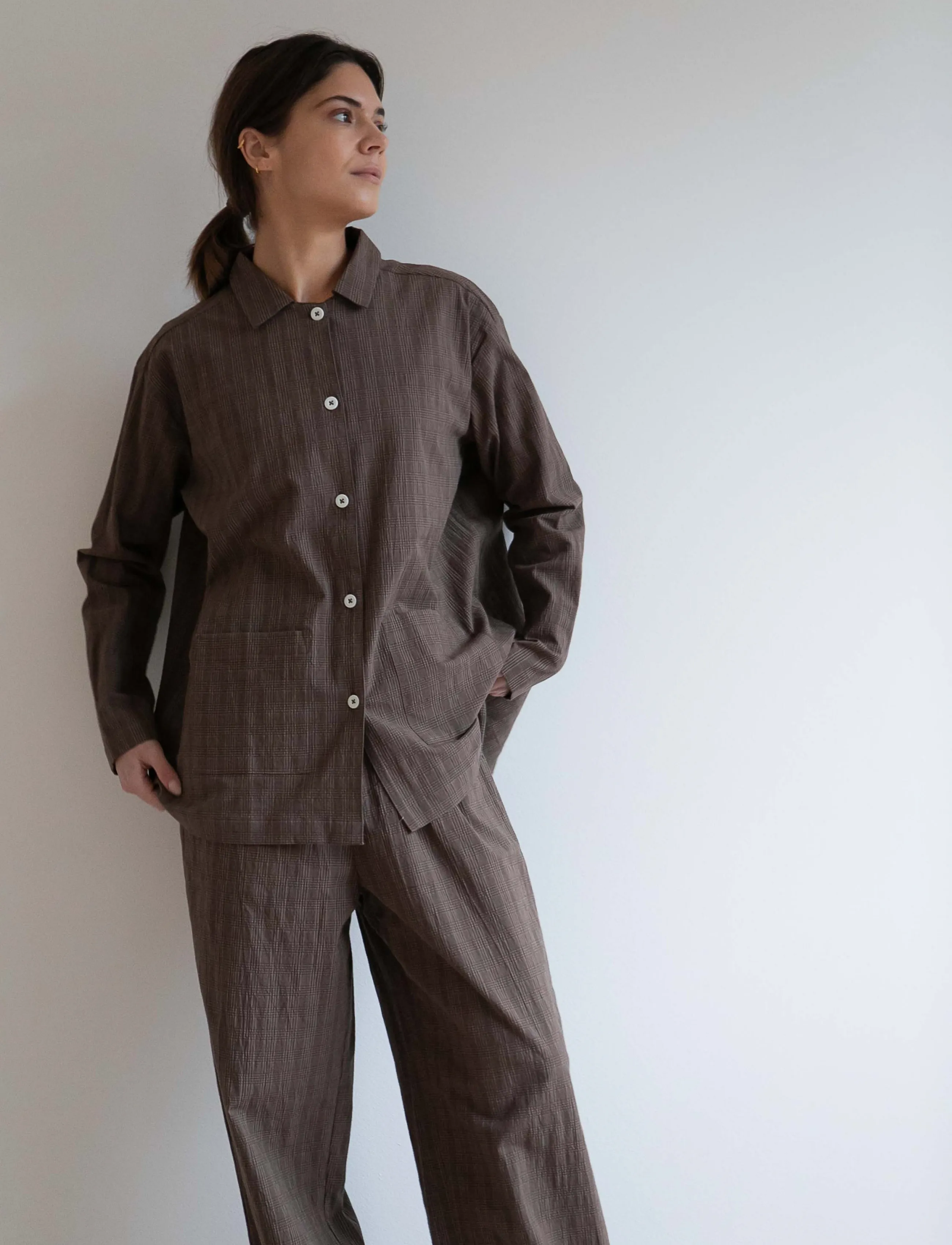 STUDIO FEDER - MALOU SHIRT - long-sleeved shirts - bruno check - 3