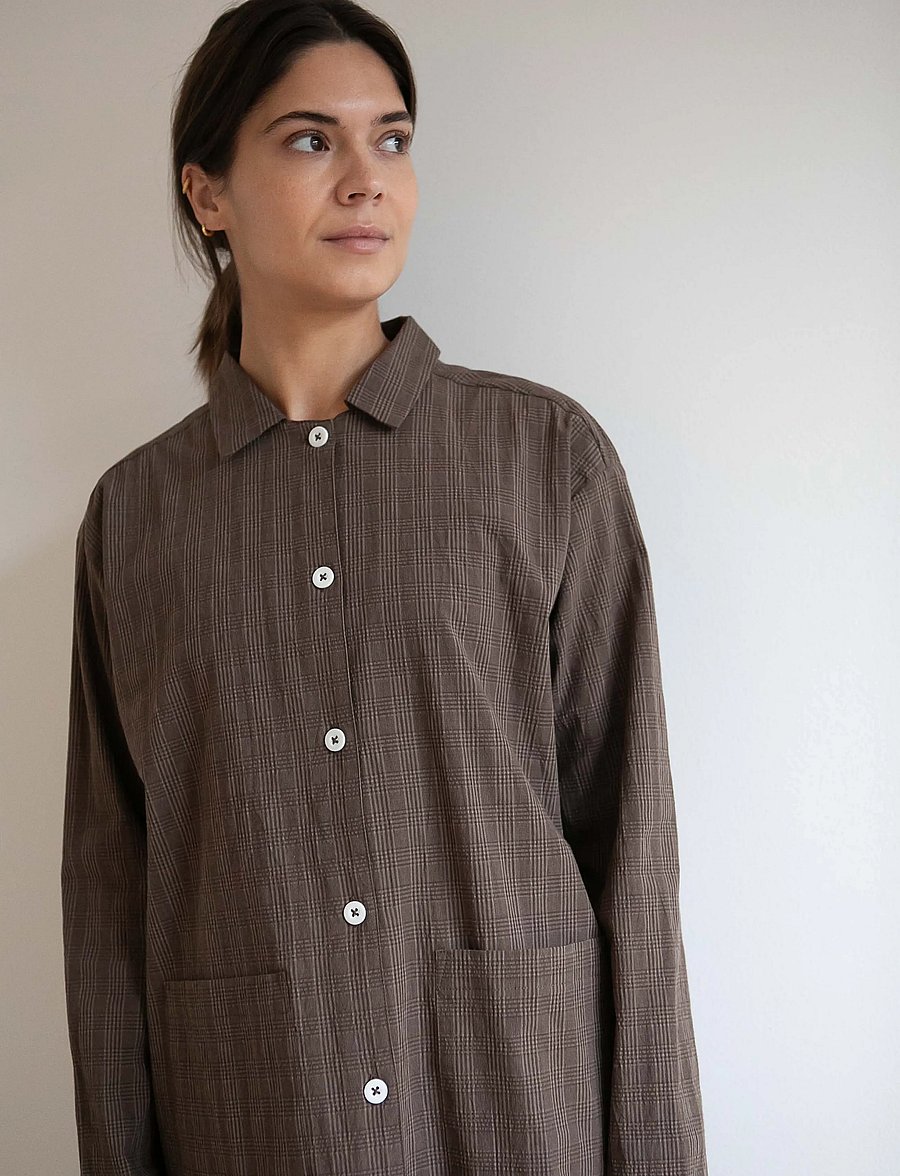 STUDIO FEDER - MALOU SHIRT - long-sleeved shirts - bruno check - 4