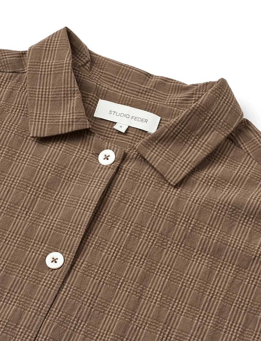 STUDIO FEDER - MALOU SHIRT - long-sleeved shirts - bruno check - 5