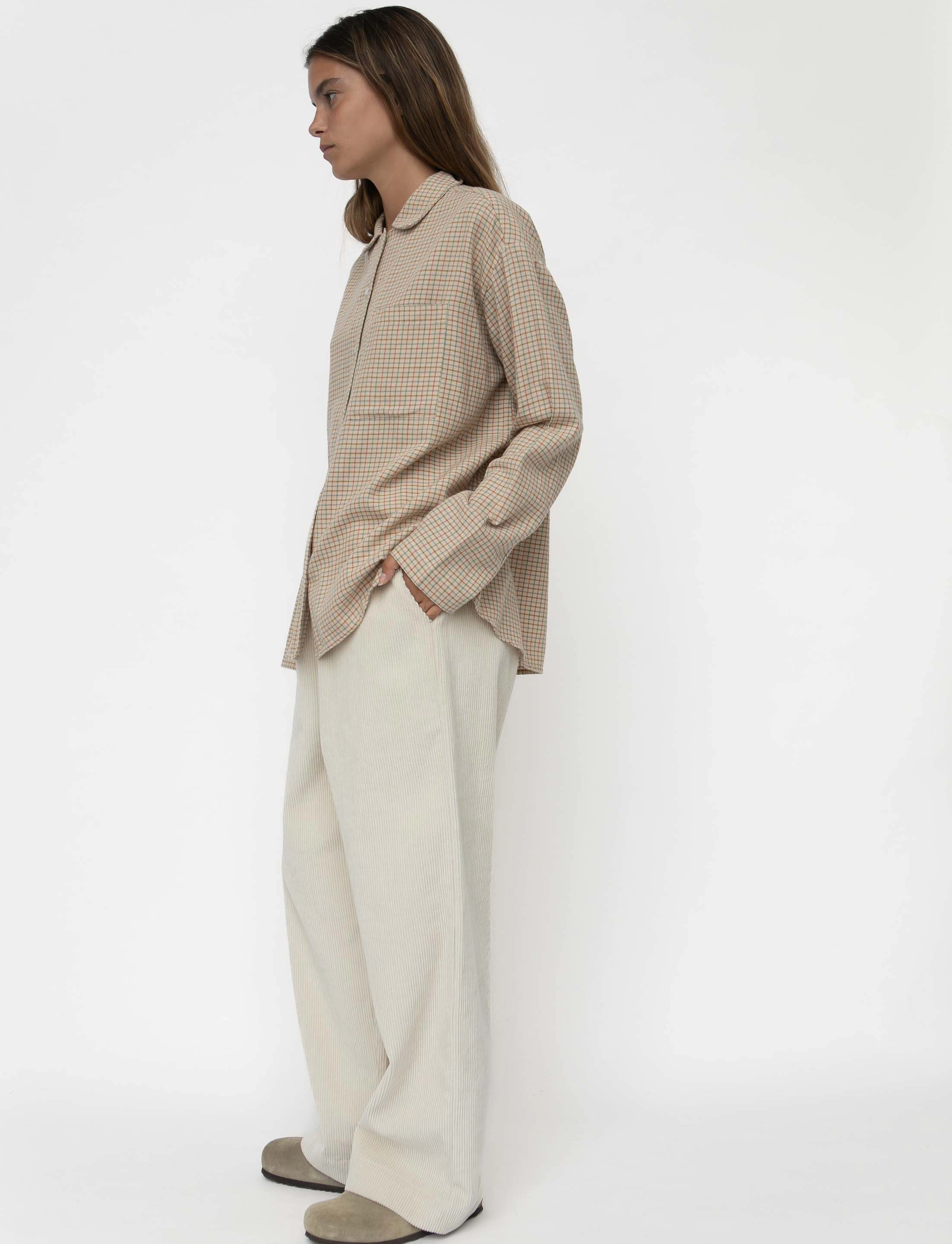 STUDIO FEDER - SIMONE SHIRT - COTTON - hunting - 5