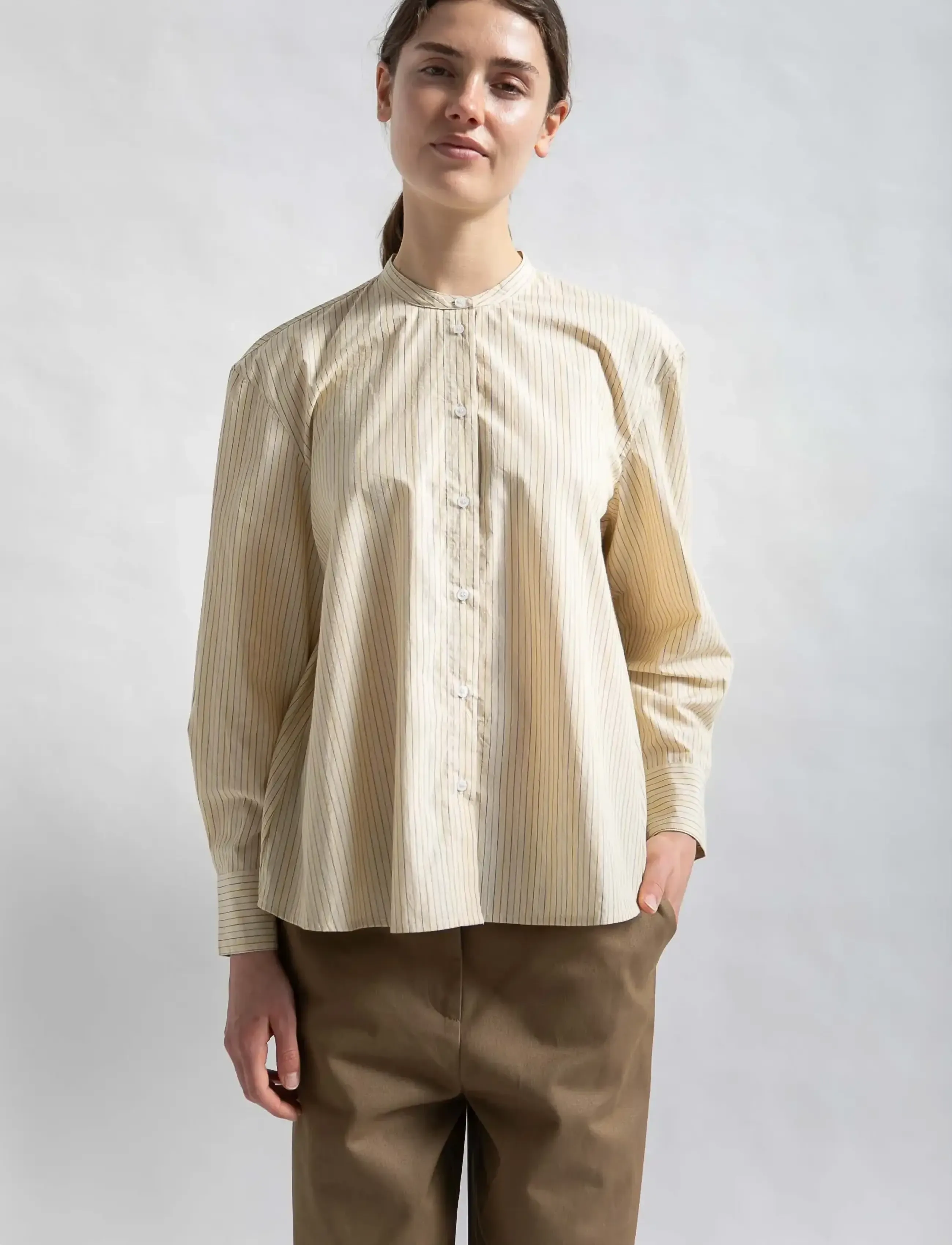 STUDIO FEDER - ISOLDE SHIRT - langärmlige hemden - eclaire - 4