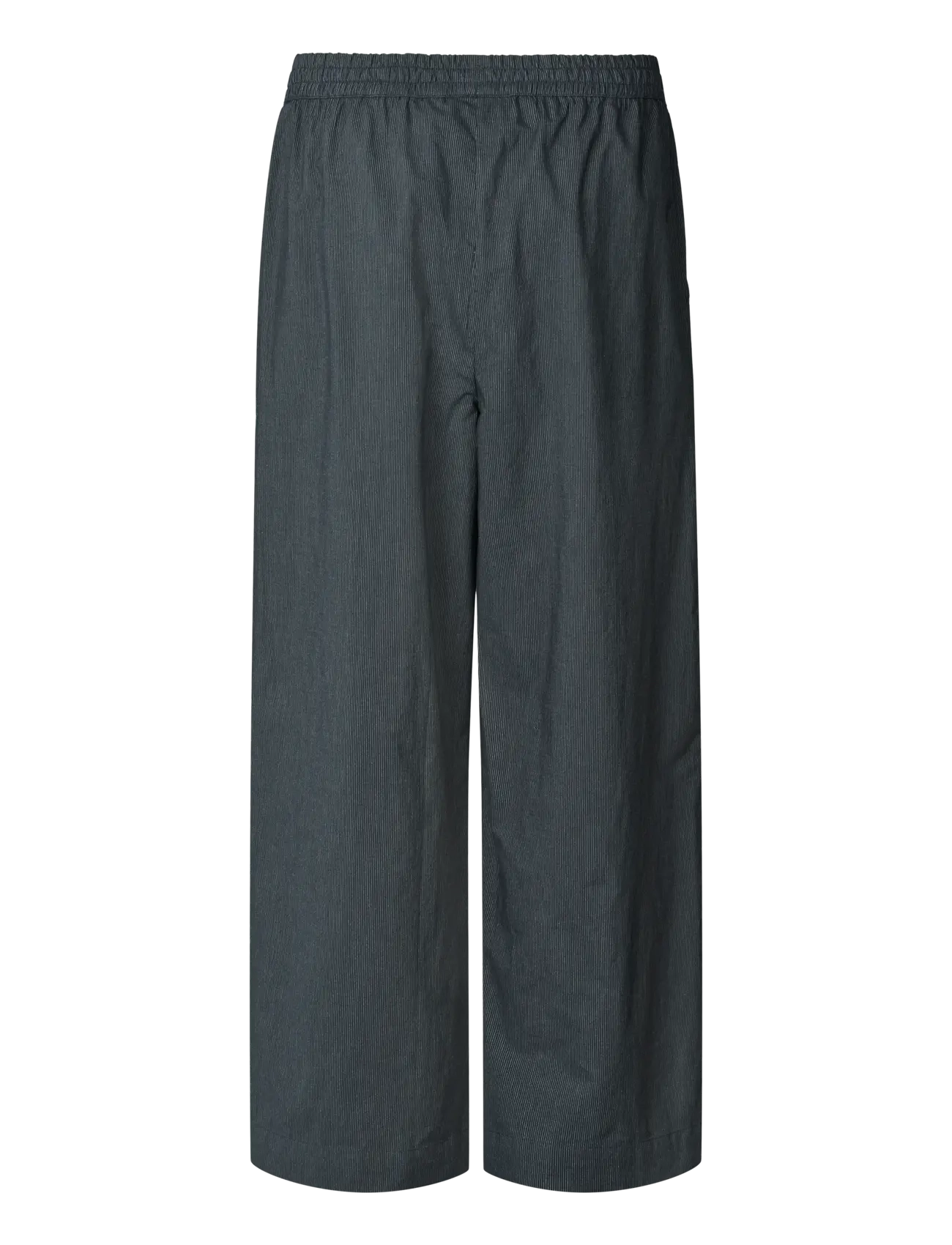 STUDIO FEDER - DAGMAR PANTS - laia säärega püksid - black pinstripe - 2