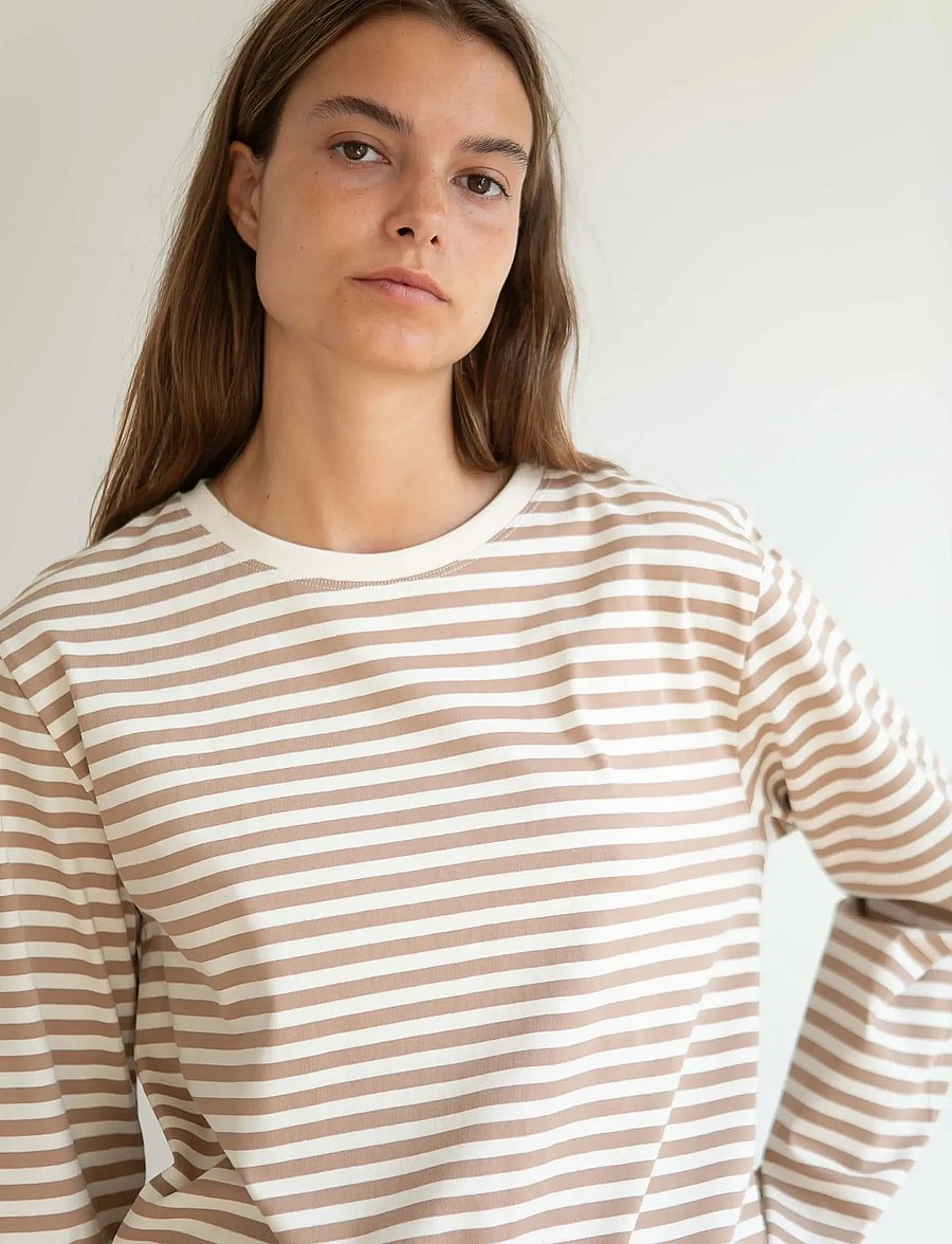 STUDIO FEDER - FREYA LS T-SHIRT - langärmlige tops - porta bella - 4