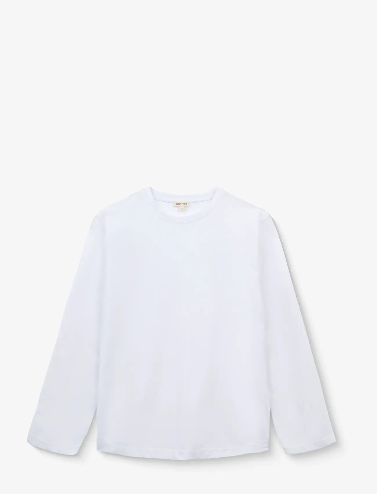 STUDIO FEDER - FREYA LS T-SHIRT - langärmlige tops - white - 0
