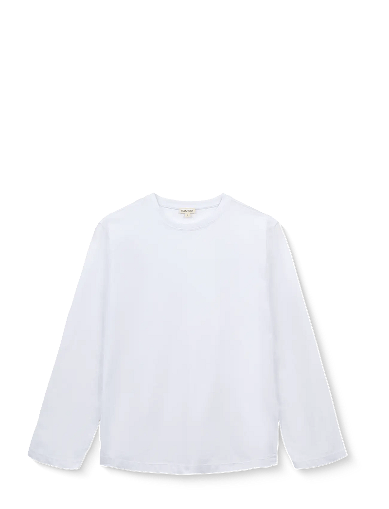 STUDIO FEDER - FREYA LS T-SHIRT - langärmlige tops - white - 0