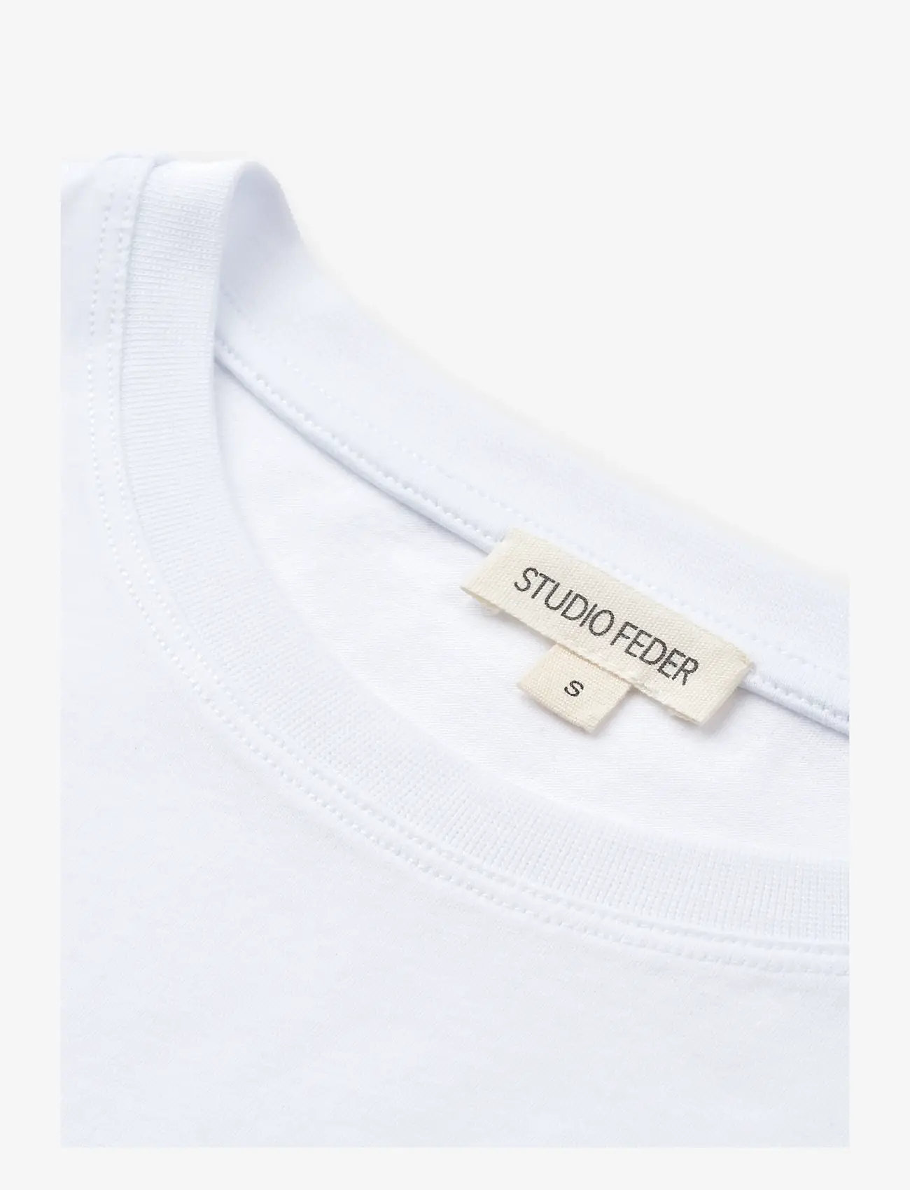 STUDIO FEDER - FREYA LS T-SHIRT - langärmlige tops - white - 2