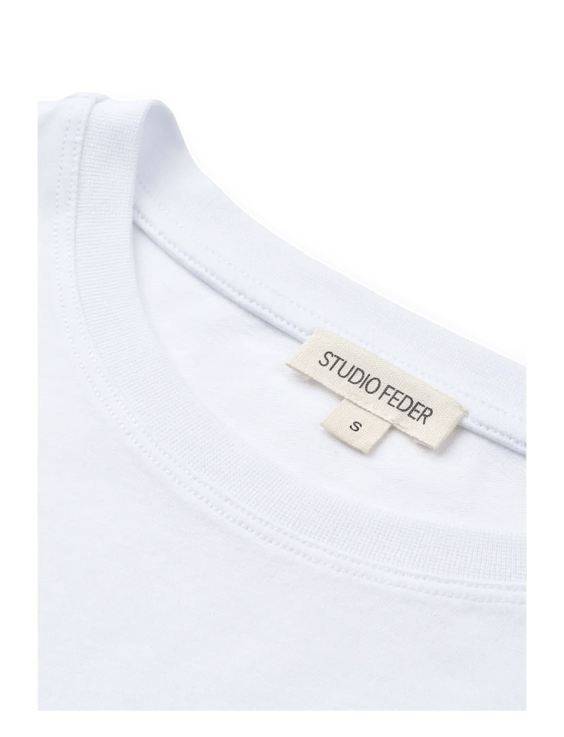 STUDIO FEDER - FREYA LS T-SHIRT - langärmlige tops - white - 2