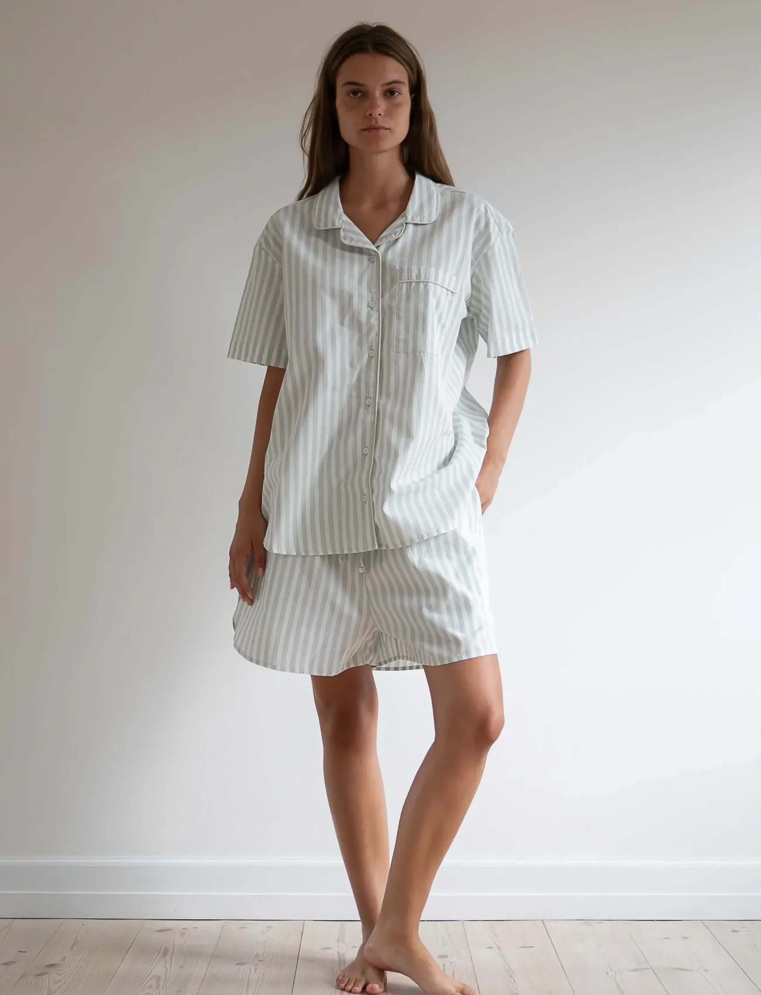 STUDIO FEDER Esther Pajama, L, Night & Loungewear, Grün - Pyjamas, Frauen