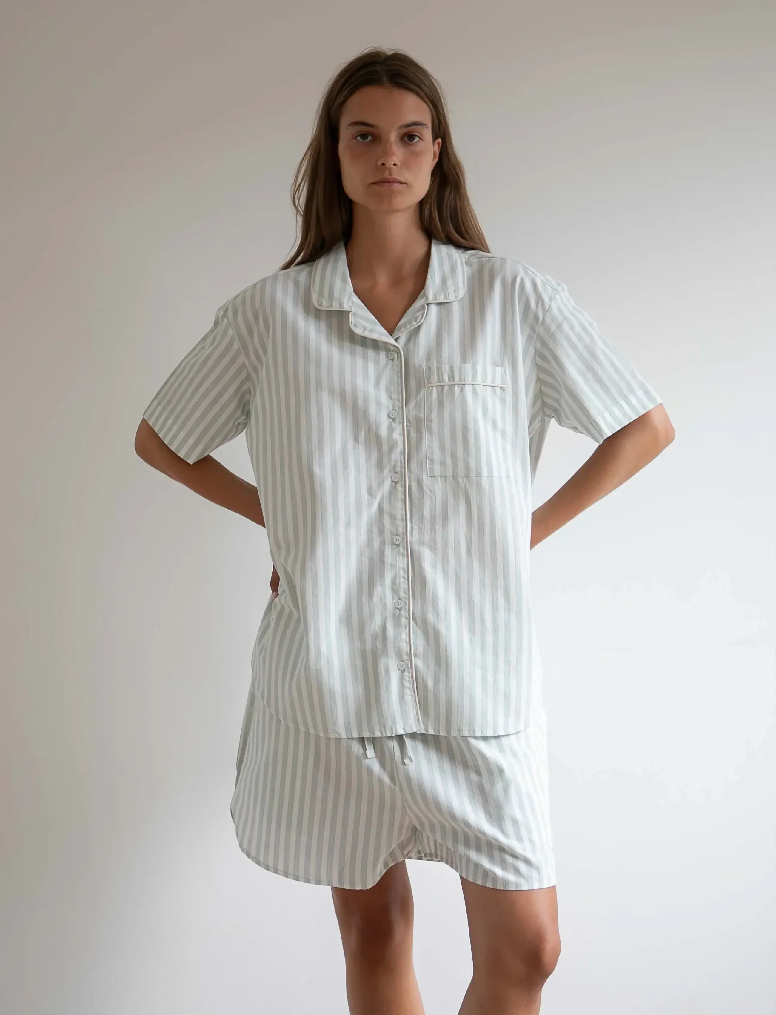 STUDIO FEDER - ESTHER PAJAMA - pyjamas - soft mint stripe - 3