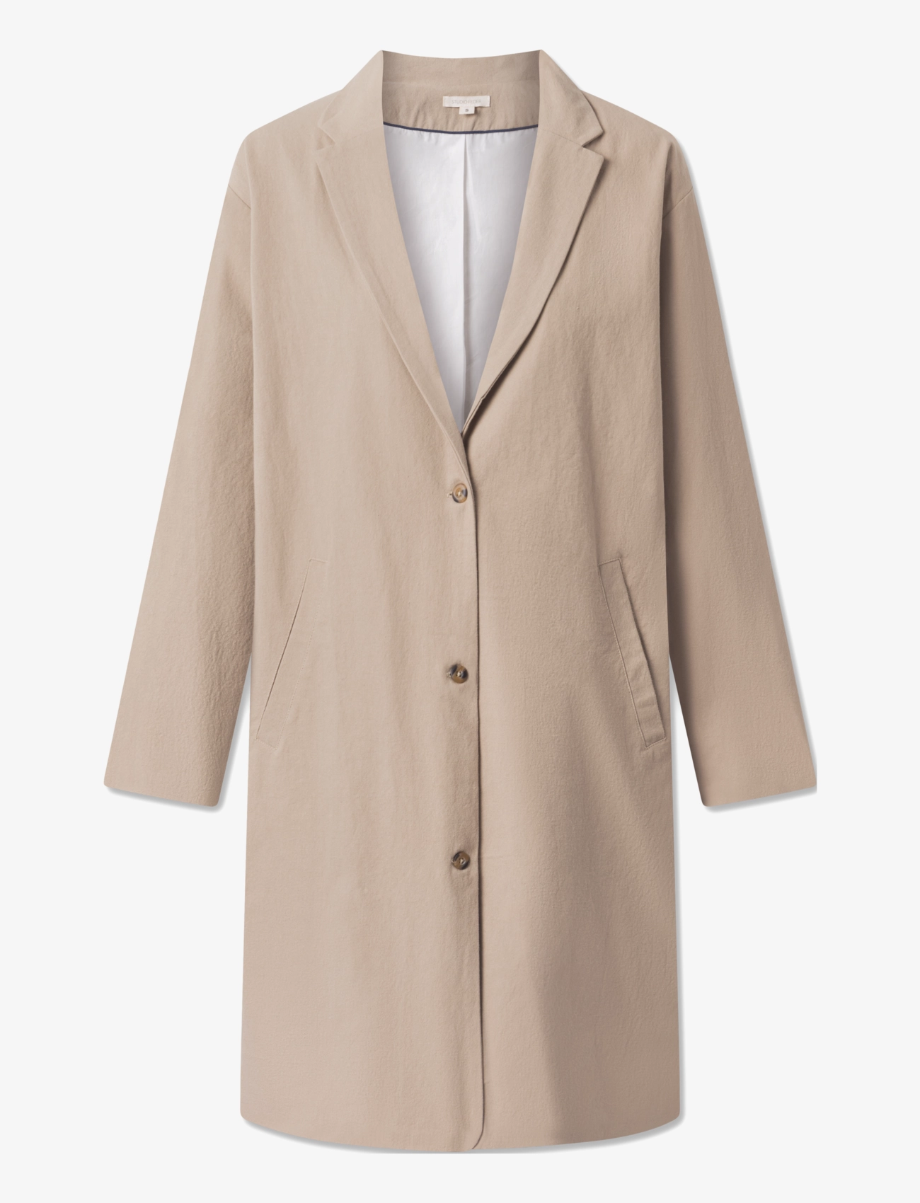 STUDIO FEDER Carmina Mantel - Beige Beige - M - Damen