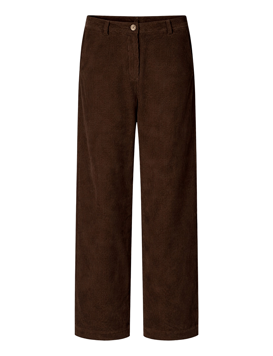 STUDIO FEDER - OLINE PANTS - dark brown - 1