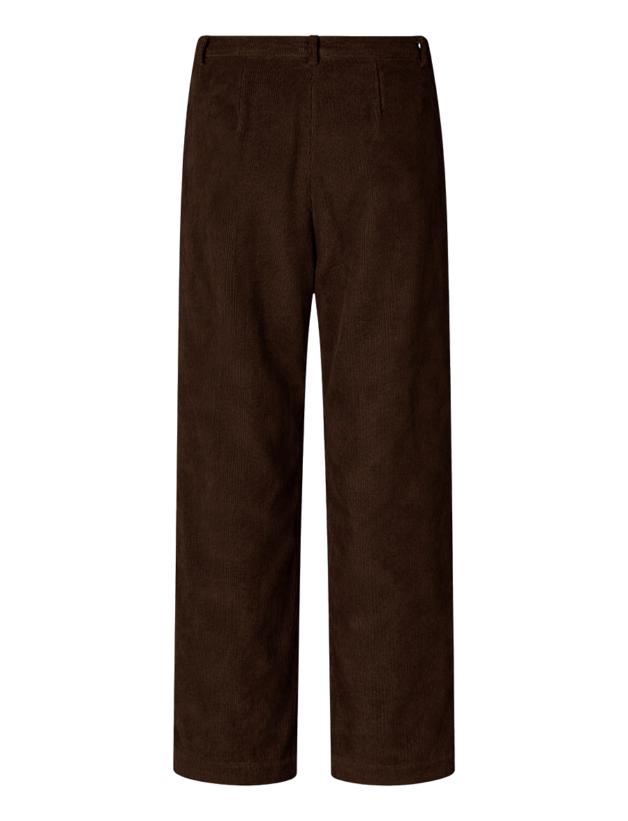 STUDIO FEDER - OLINE PANTS - dark brown - 2