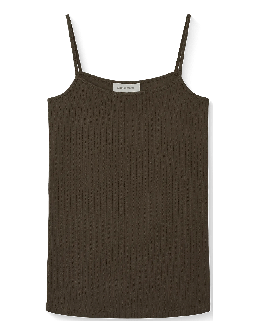 STUDIO FEDER - CLARA TOP - Ärmellose tops - black - 1