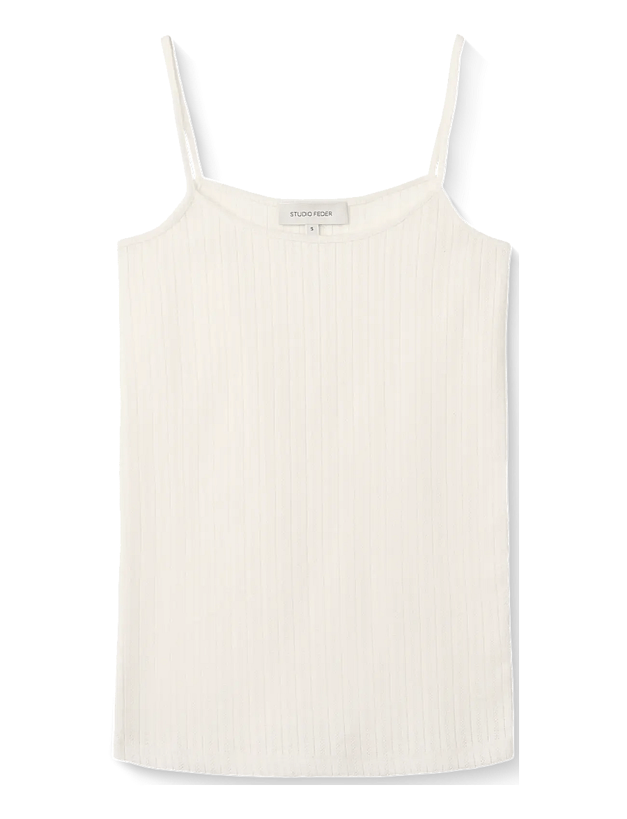 STUDIO FEDER - CLARA TOP - Ärmellose tops - white - 0