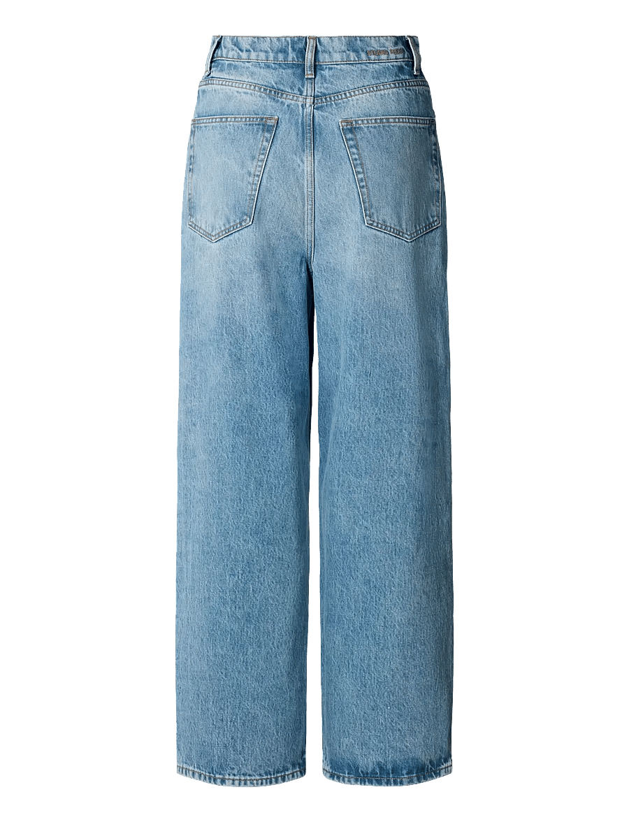 STUDIO FEDER - EVELYN JEANS - laia säärega teksad - blue wash - 2