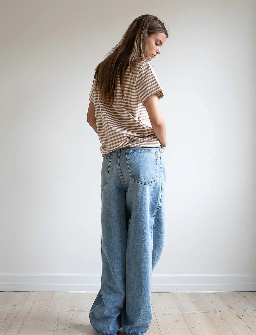 STUDIO FEDER - EVELYN JEANS - laia säärega teksad - blue wash - 4