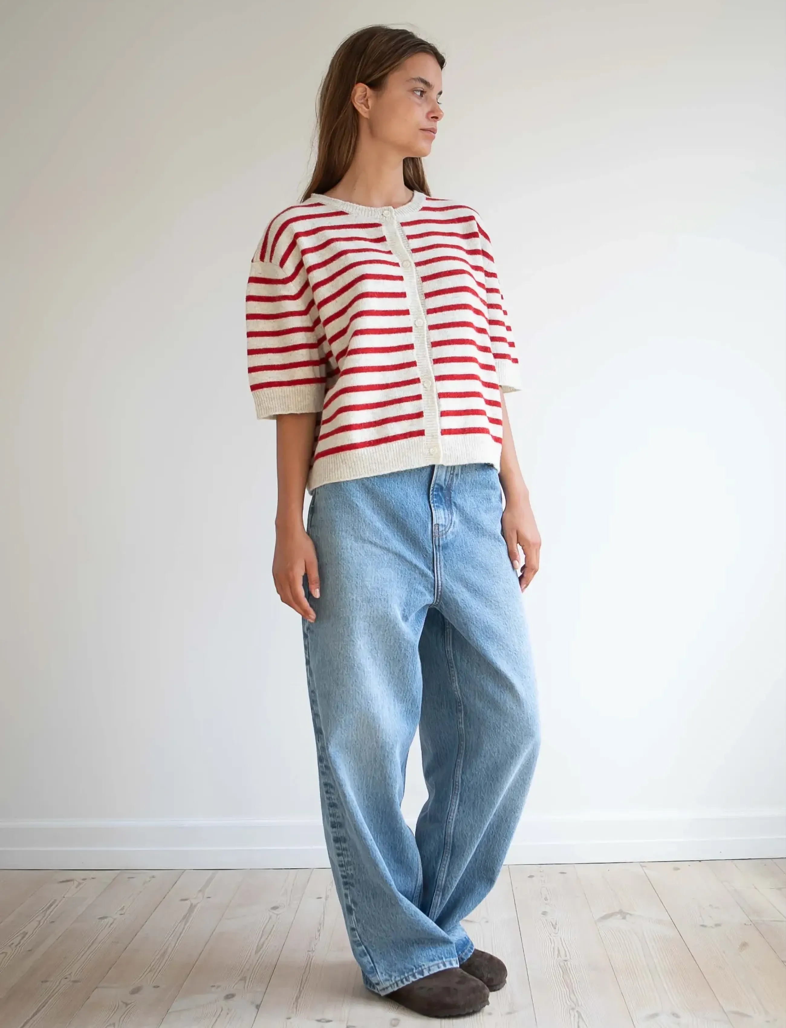STUDIO FEDER - EVELYN JEANS - laia säärega teksad - blue wash - 5
