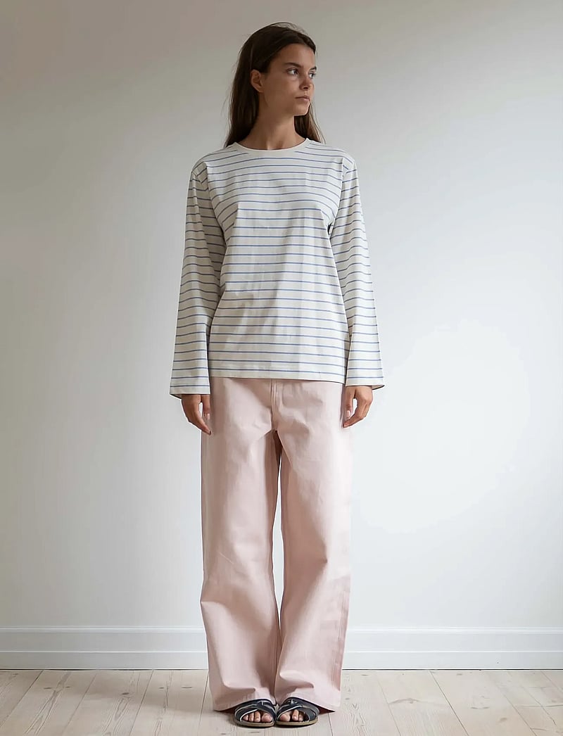 STUDIO FEDER - EVELYN JEANS - hosen mit weitem bein - soft pink - 5