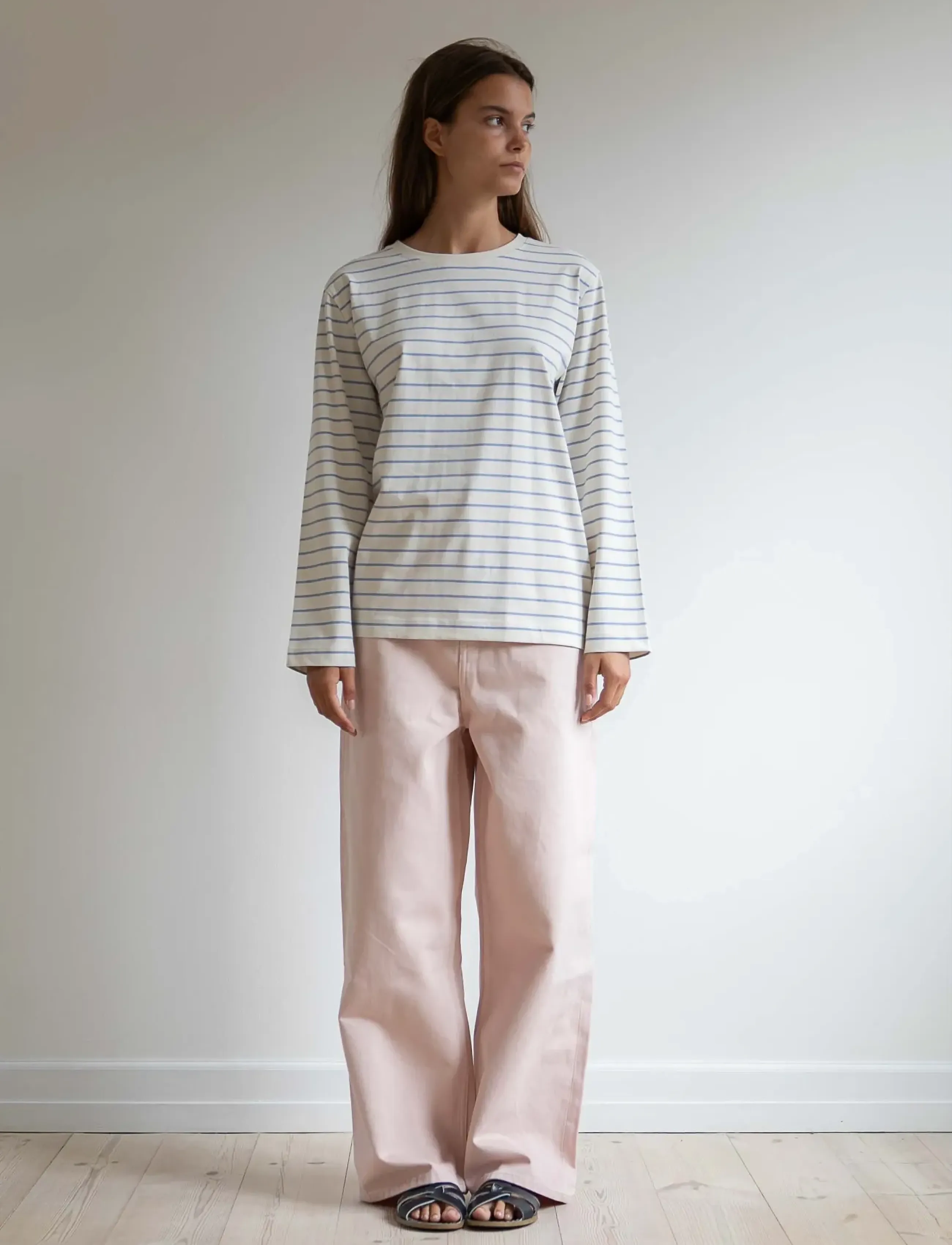 STUDIO FEDER - EVELYN JEANS - hosen mit weitem bein - soft pink - 5