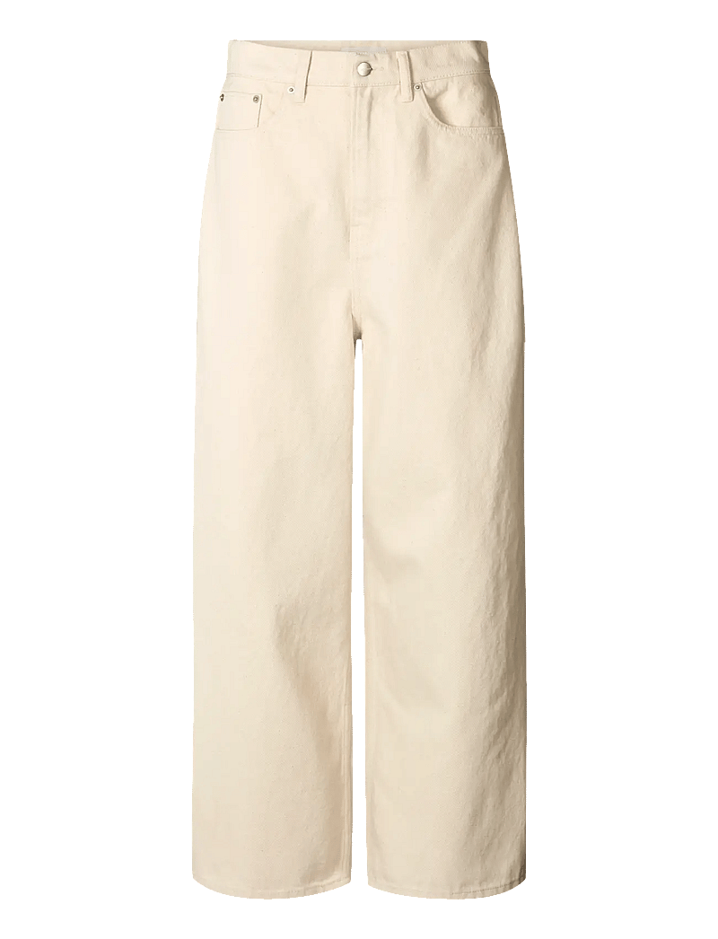 STUDIO FEDER - EVELYN JEANS - hosen mit weitem bein - undyed - 1