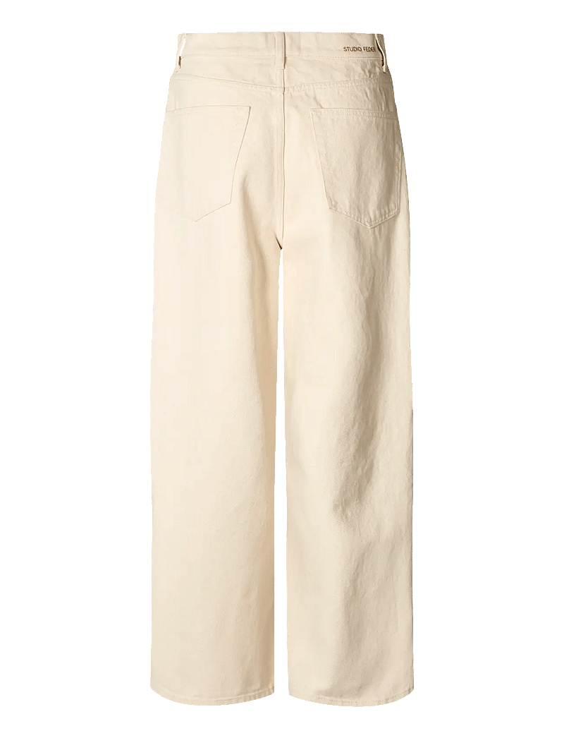 STUDIO FEDER - EVELYN JEANS - hosen mit weitem bein - undyed - 2