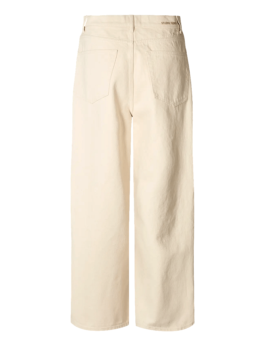 STUDIO FEDER - EVELYN JEANS - hosen mit weitem bein - undyed - 2