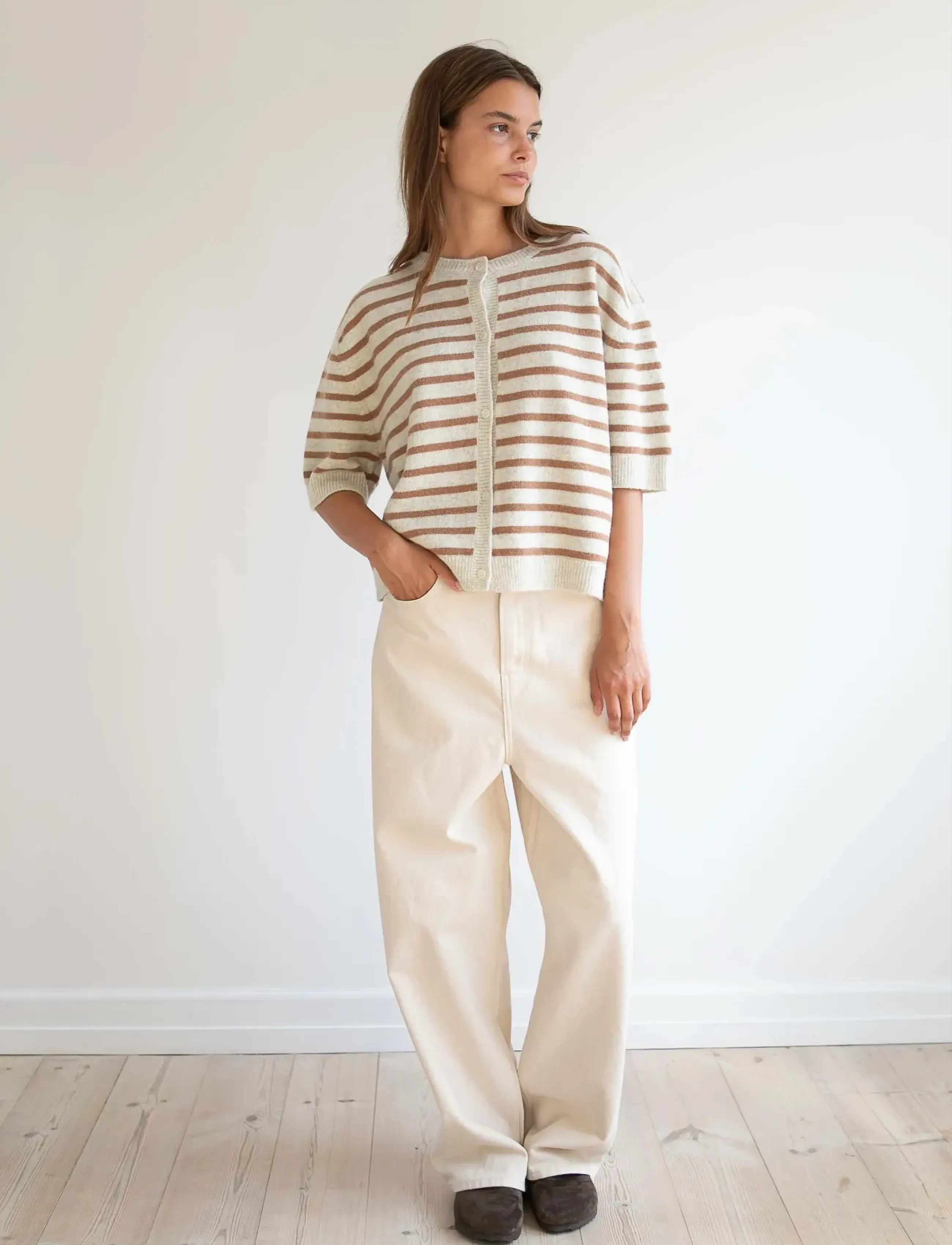 STUDIO FEDER - EVELYN JEANS - wide leg jeans - undyed - 4