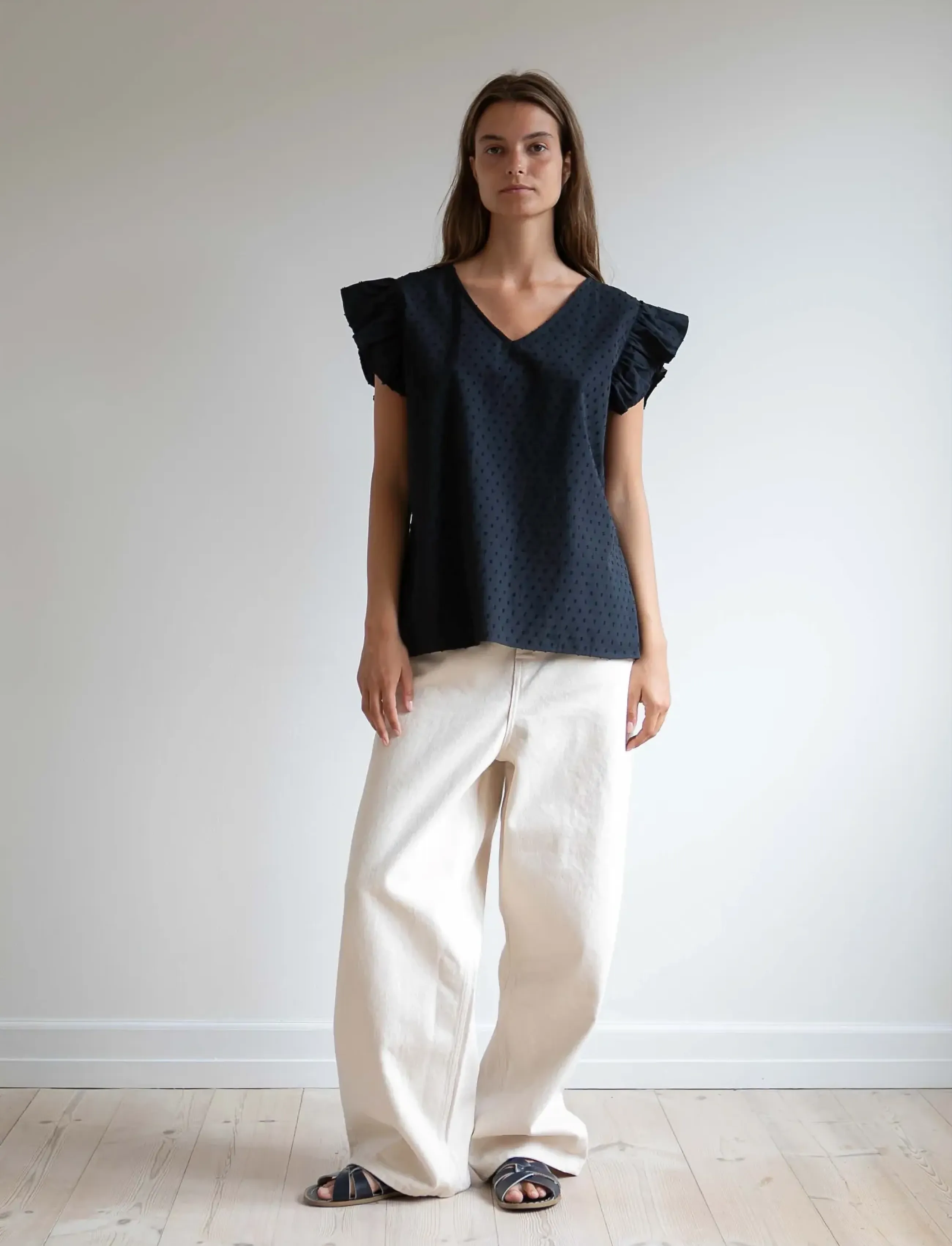 STUDIO FEDER - EVELYN JEANS - wide leg jeans - undyed - 5