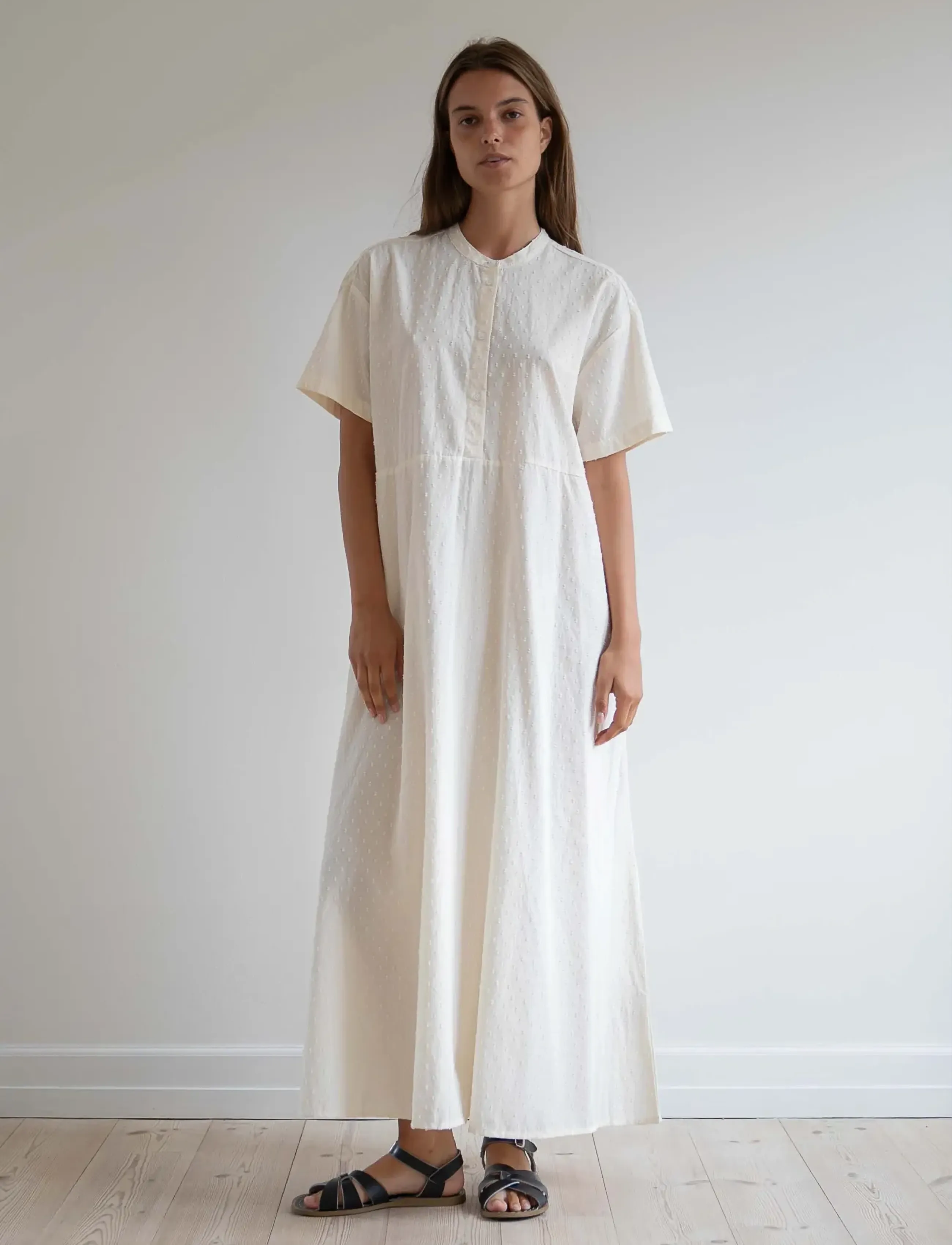 STUDIO FEDER LEA DRESS - Kjoler - UNDYED / cream