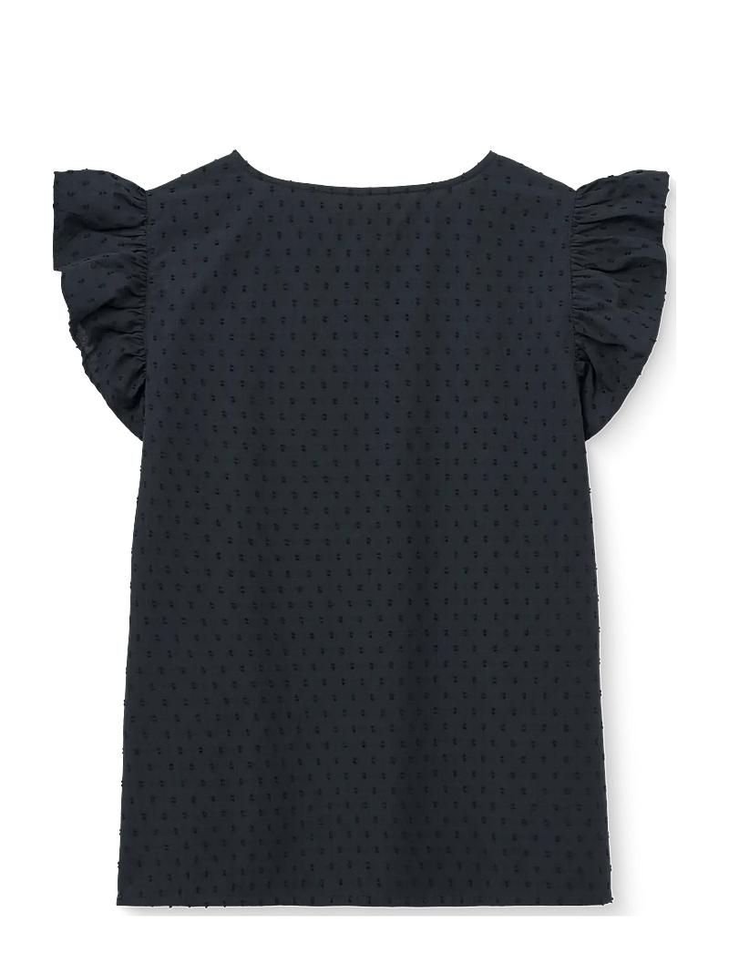 STUDIO FEDER - YRSA TOP - kurzämlige blusen - black - 2