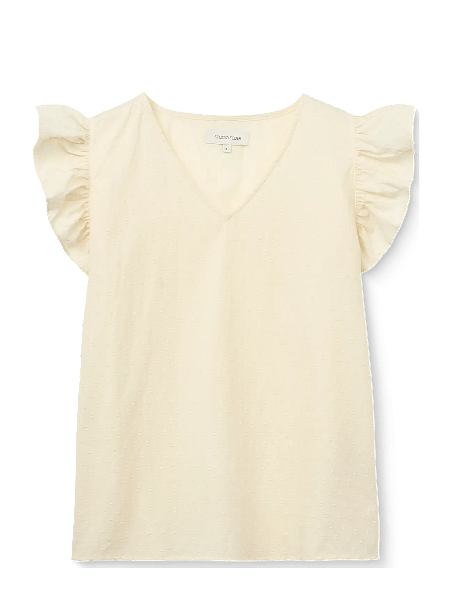 STUDIO FEDER - YRSA TOP - kurzärmelige blusen - undyed - 1