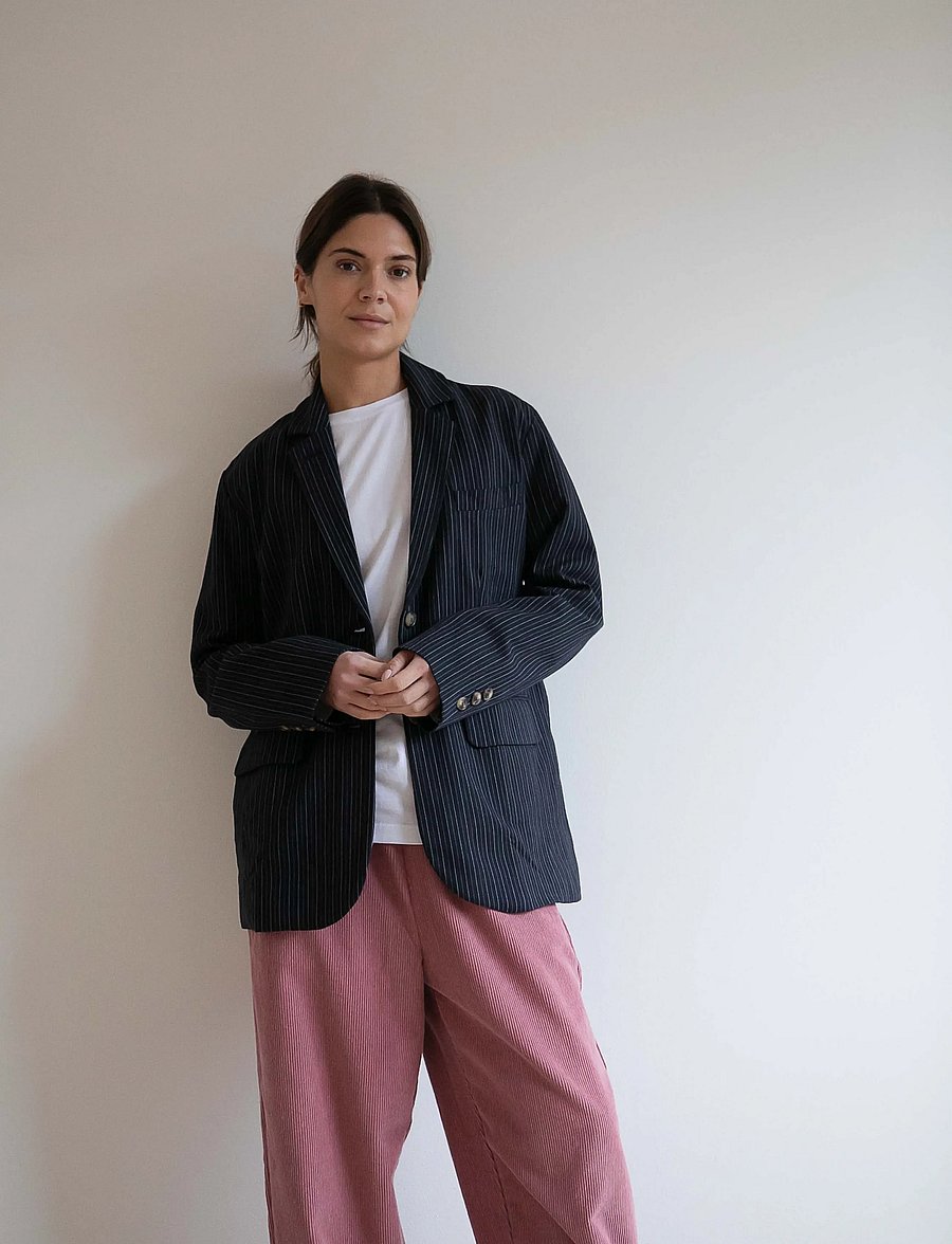 STUDIO FEDER - JOSEFINE BLAZER - enkeltradede blazere - classic pin - 0