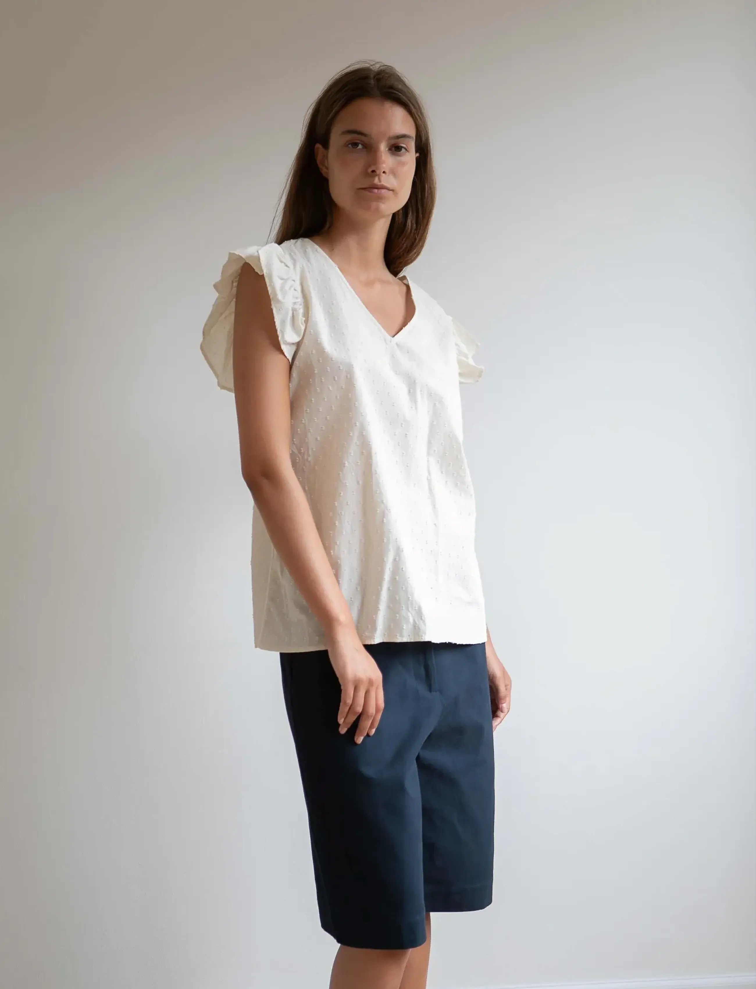 STUDIO FEDER - SYLVIA SHORTS - chino stuttbuxur - navy - 3