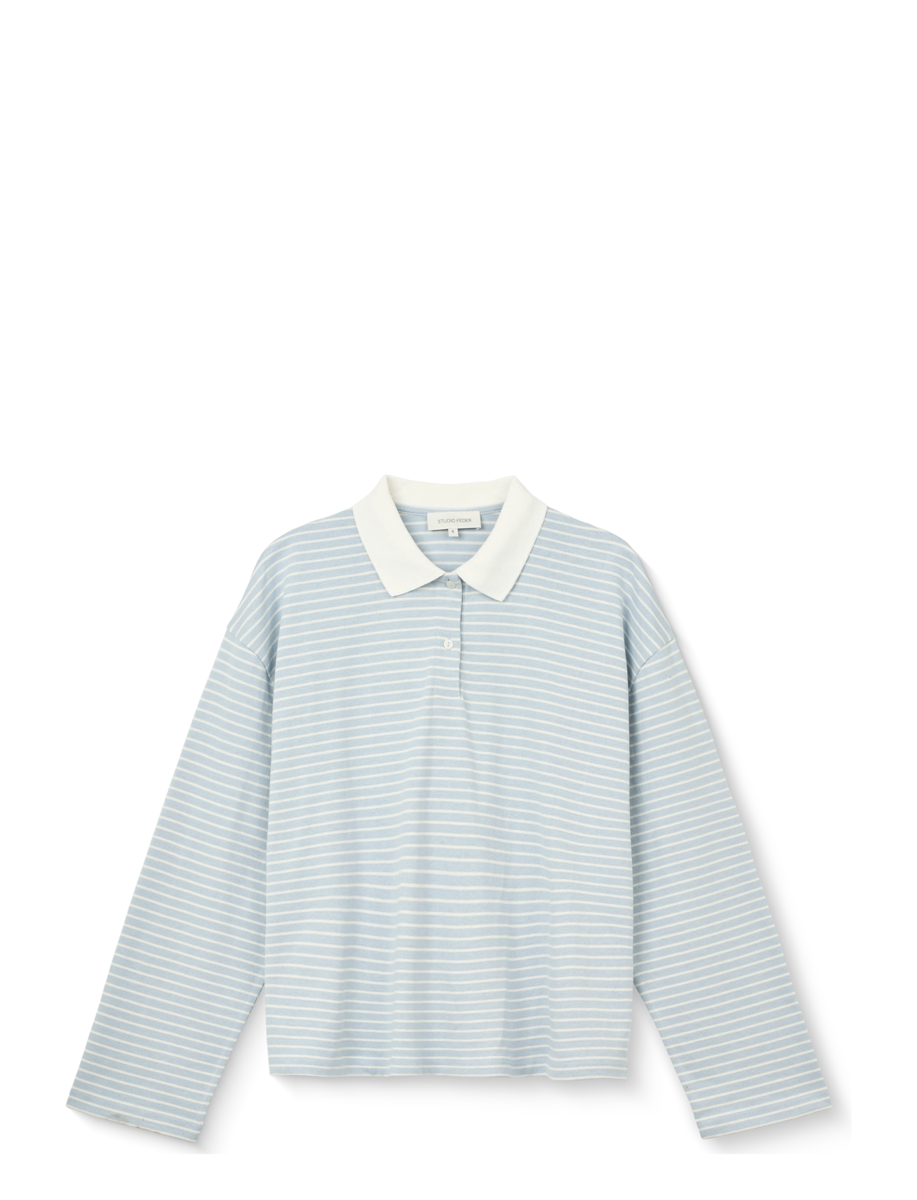 STUDIO FEDER PAULINE POLO - Kleidung - CLOUD BLUE STRIPE / blue