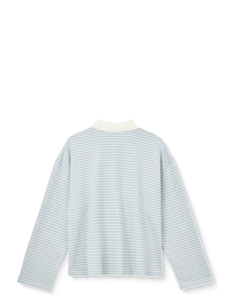 STUDIO FEDER - PAULINE POLO - poloshirts - cloud blue stripe - 2