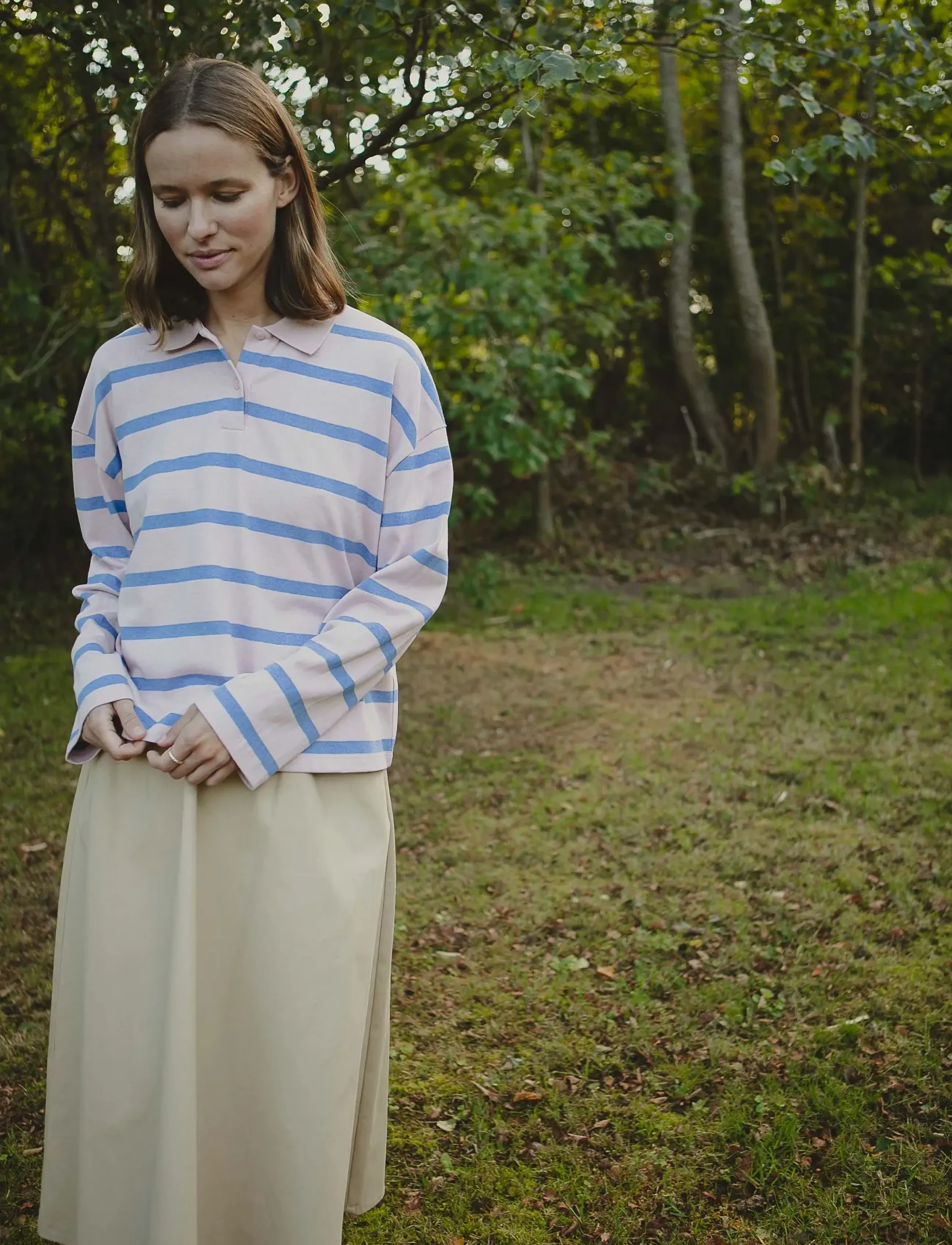 STUDIO FEDER PAULINE LS POLO - T-särgid ja alussärgid - DELICACY / pink/rose