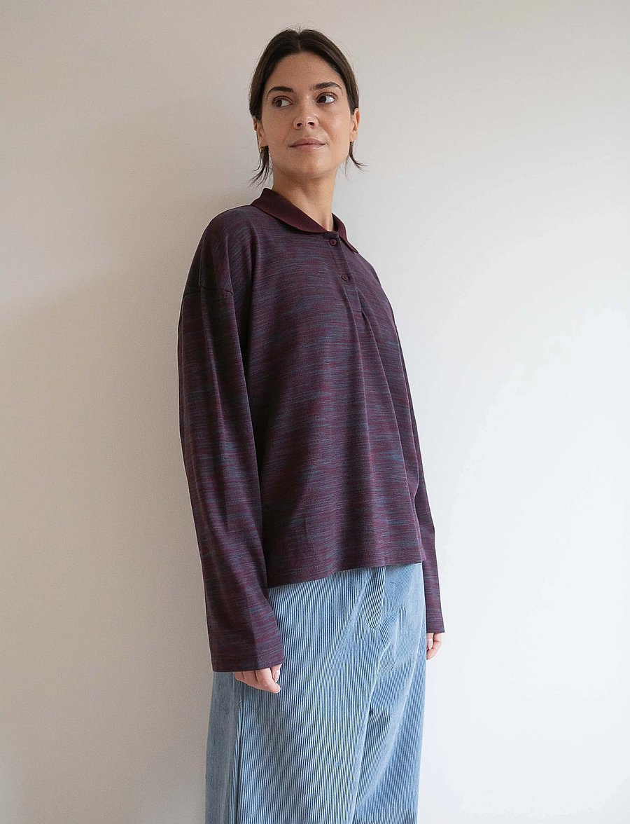 STUDIO FEDER - PAULINE POLO - poloshirts - plum - 0