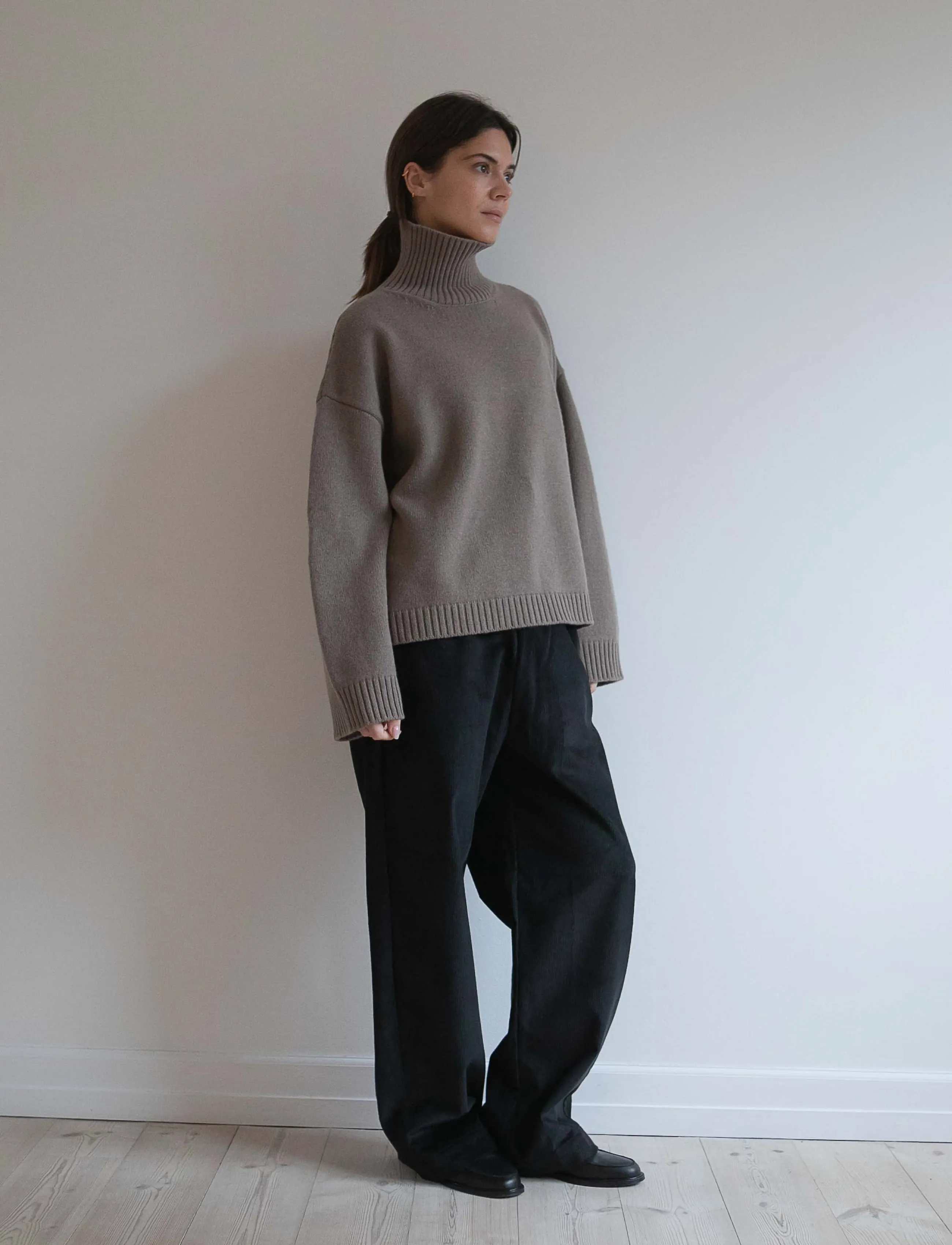 STUDIO FEDER - BELLA PANTS - wide leg trousers - black - 3
