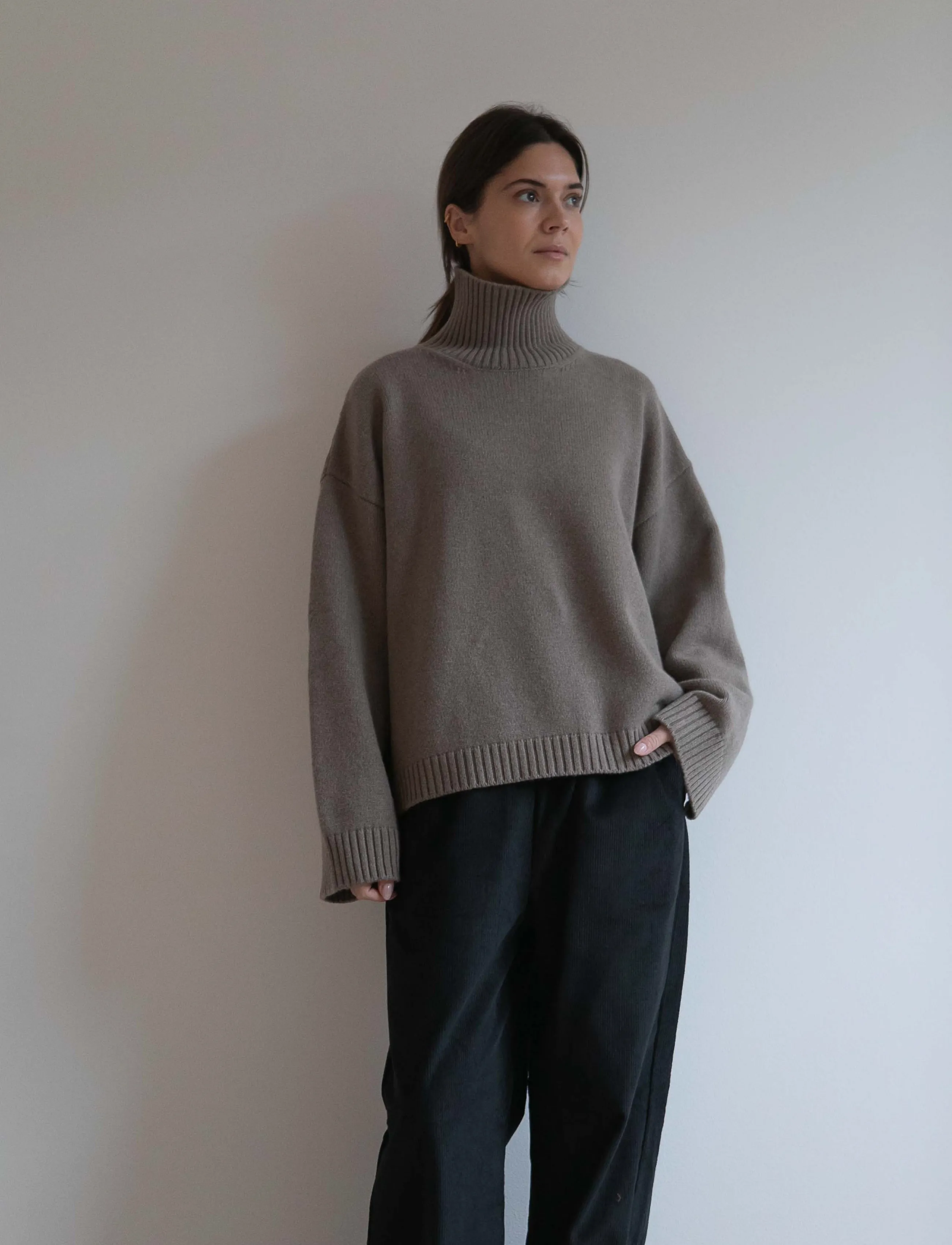 STUDIO FEDER - BELLA PANTS - wide leg trousers - black - 4