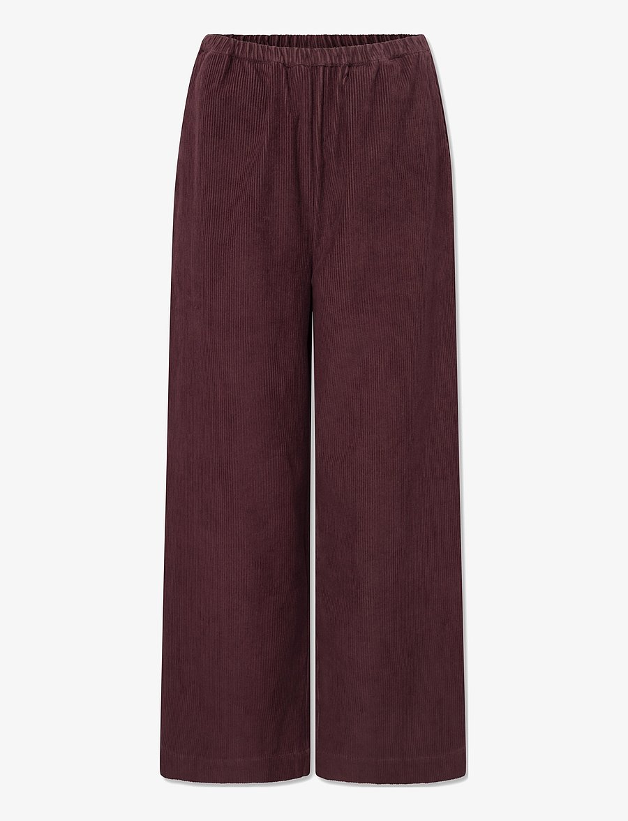 STUDIO FEDER - BELLA PANTS - bukser med brede ben - burgundy - 1