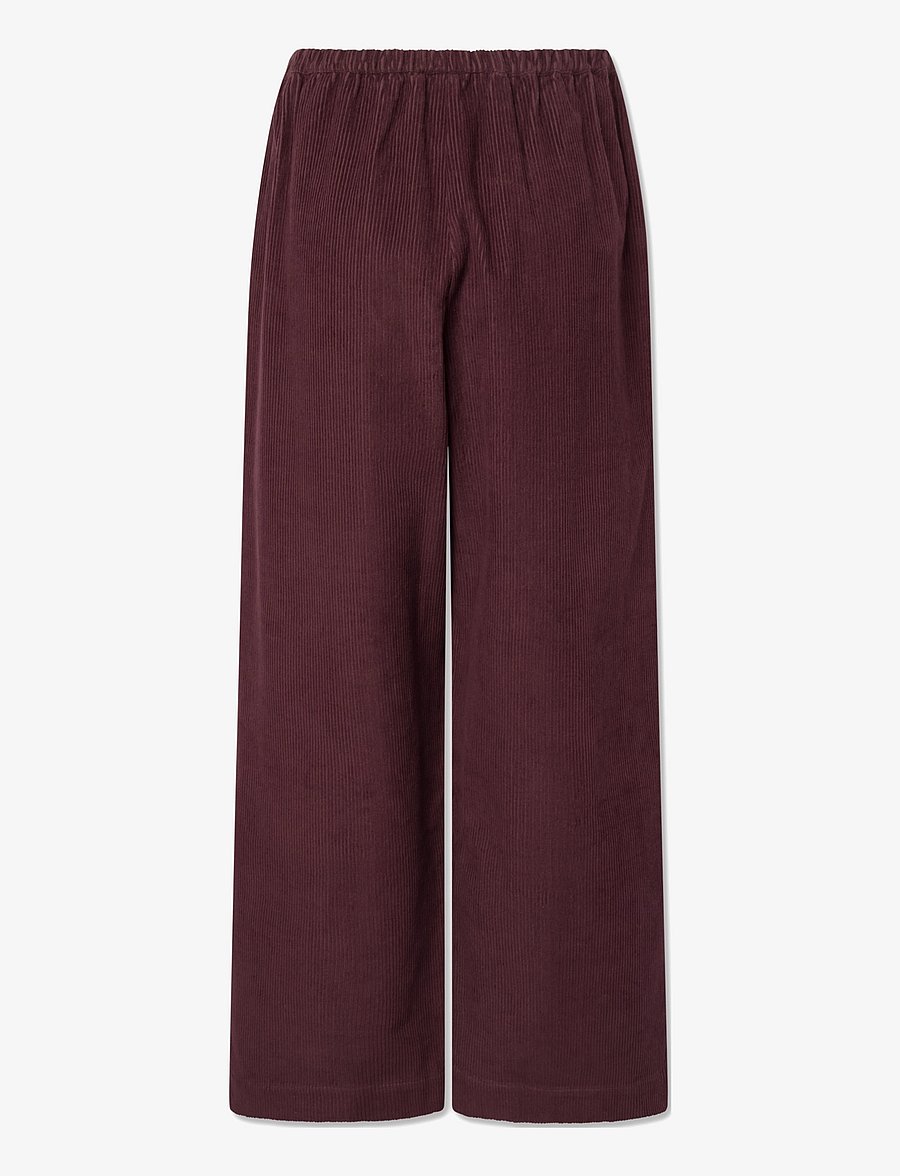 STUDIO FEDER - BELLA PANTS - bukser med brede ben - burgundy - 2